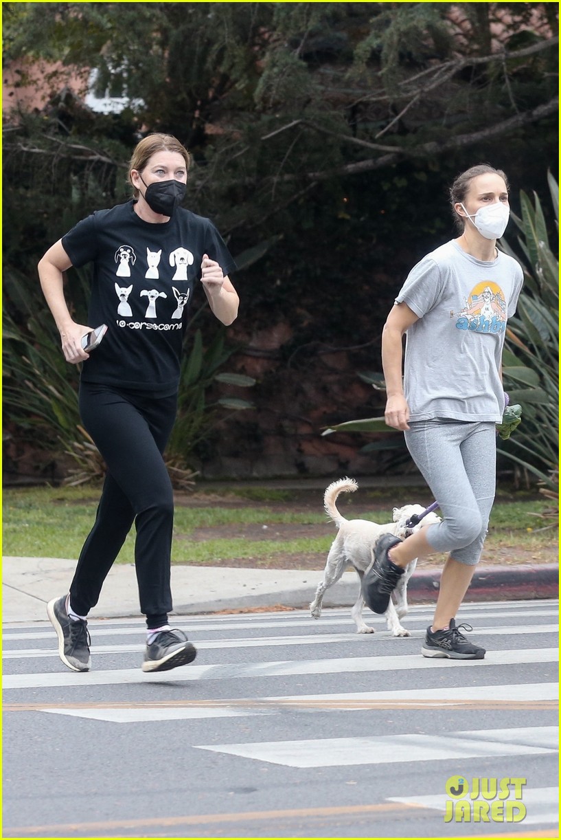 Ellen Pompeo & Natalie Portman Meet Up for Afternoon Hike!: Photo