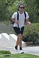 rami malek makes his way to a private tennis lesson 01