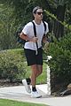 rami malek makes his way to a private tennis lesson 02