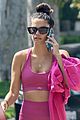sara sampaio goes pretty in pink for afternoon workout 03