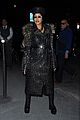 cardi b rocks studded leather trench coat in paris 03
