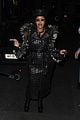 cardi b rocks studded leather trench coat in paris 10
