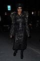 cardi b rocks studded leather trench coat in paris 14