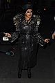 cardi b rocks studded leather trench coat in paris 17
