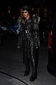 cardi b rocks studded leather trench coat in paris 29