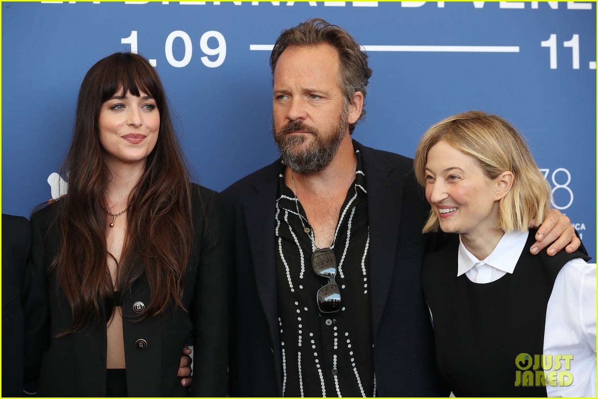 Dakota Johnson Suits Up for 'The Lost Daughter' Photocall at Venice