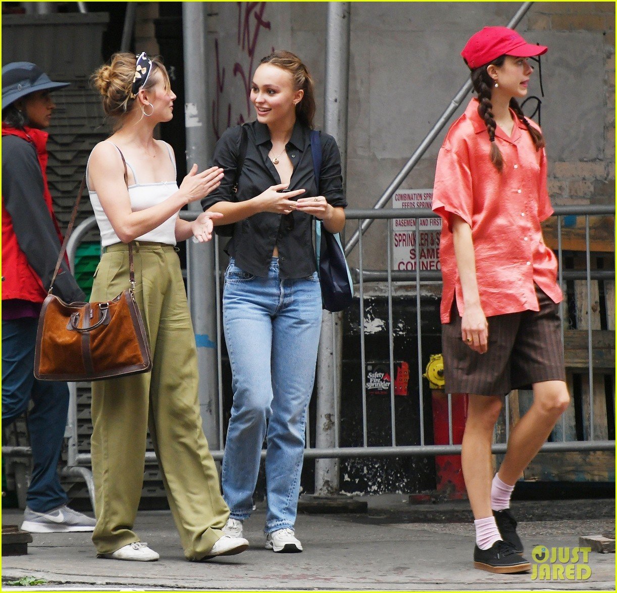 Lily-Rose Depp & Margaret Qualley Meet Up for Lunch in NYC!: Photo