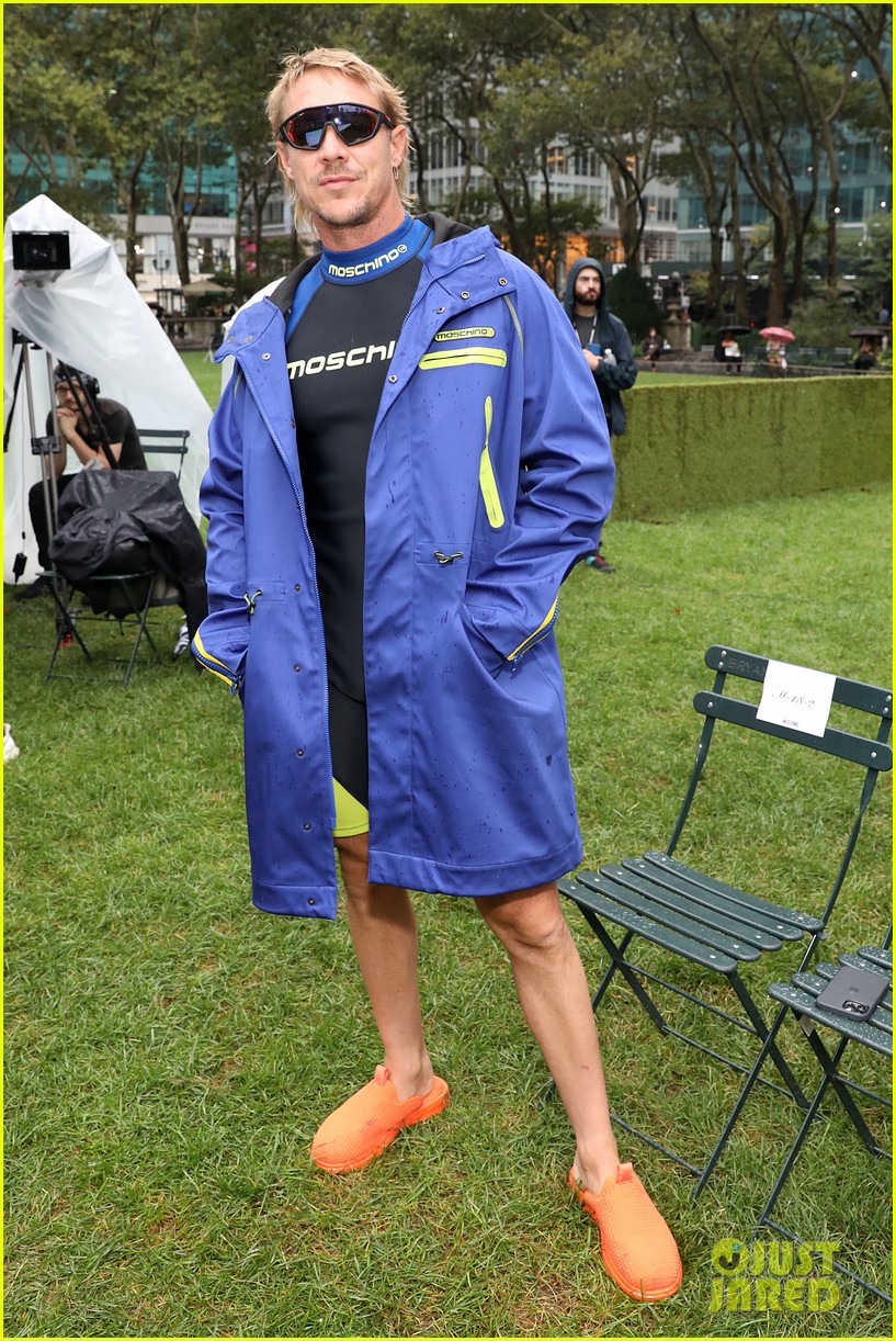 Diplo Wears Wetsuit to Moschino's NY Fashion Week Show Alongside Megan