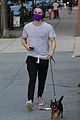 dylan o brien takes his dog for a walk in nyc 04