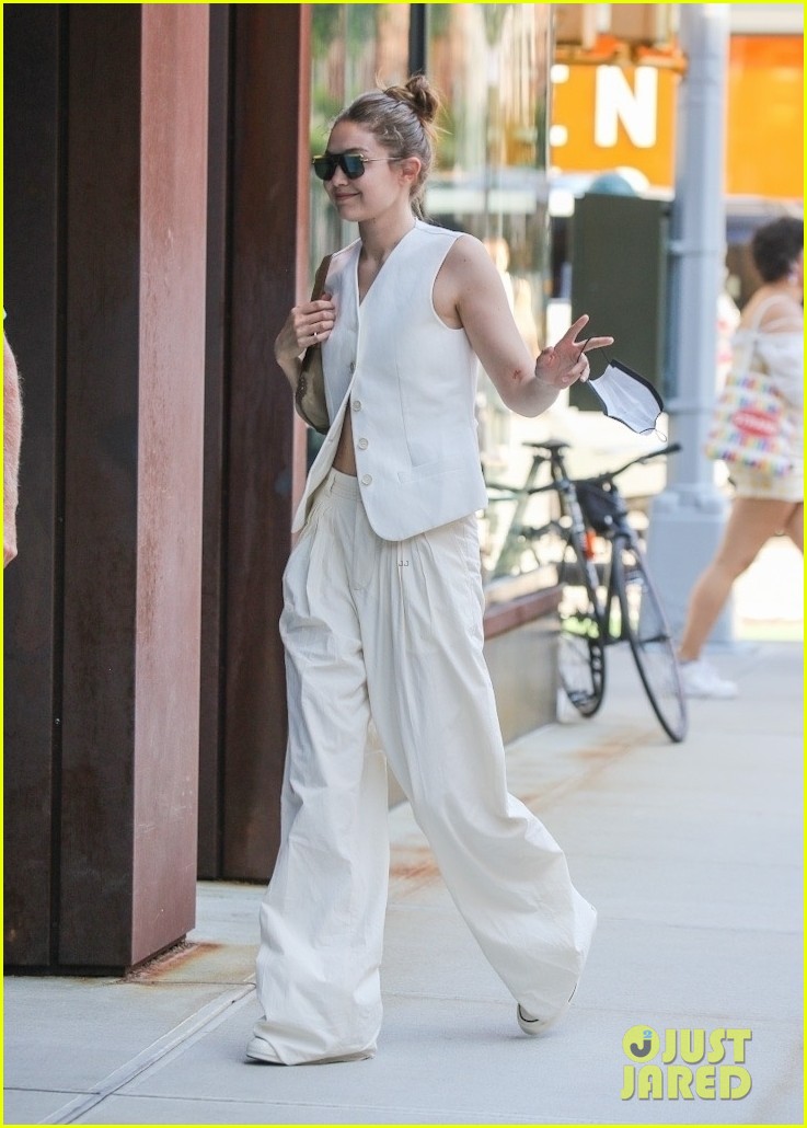 gigi hadid steps out in all white in nyc 014616960
