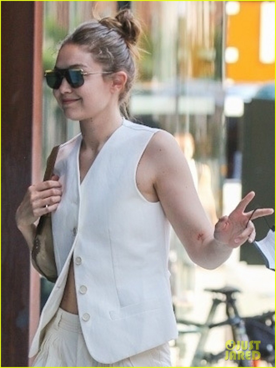 gigi hadid steps out in all white in nyc 044616963