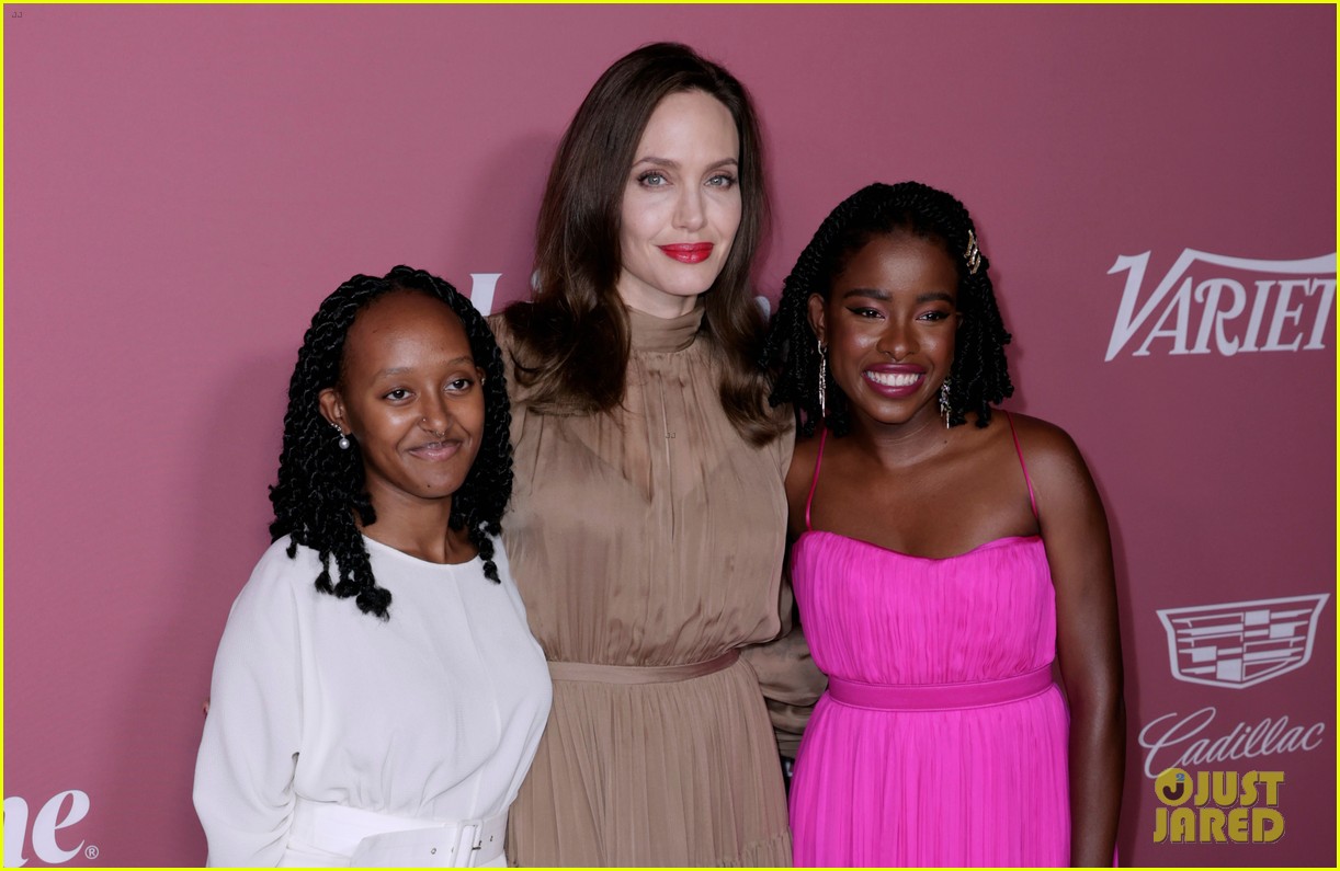 Angelina Jolie Shares a Cute Red Carpet Moment with 16-Year-Old