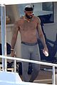 lebron james works out shirtless on yacht 02