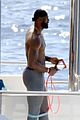 lebron james works out shirtless on yacht 03