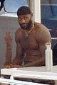 lebron james works out shirtless on yacht 04