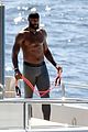 lebron james works out shirtless on yacht 25