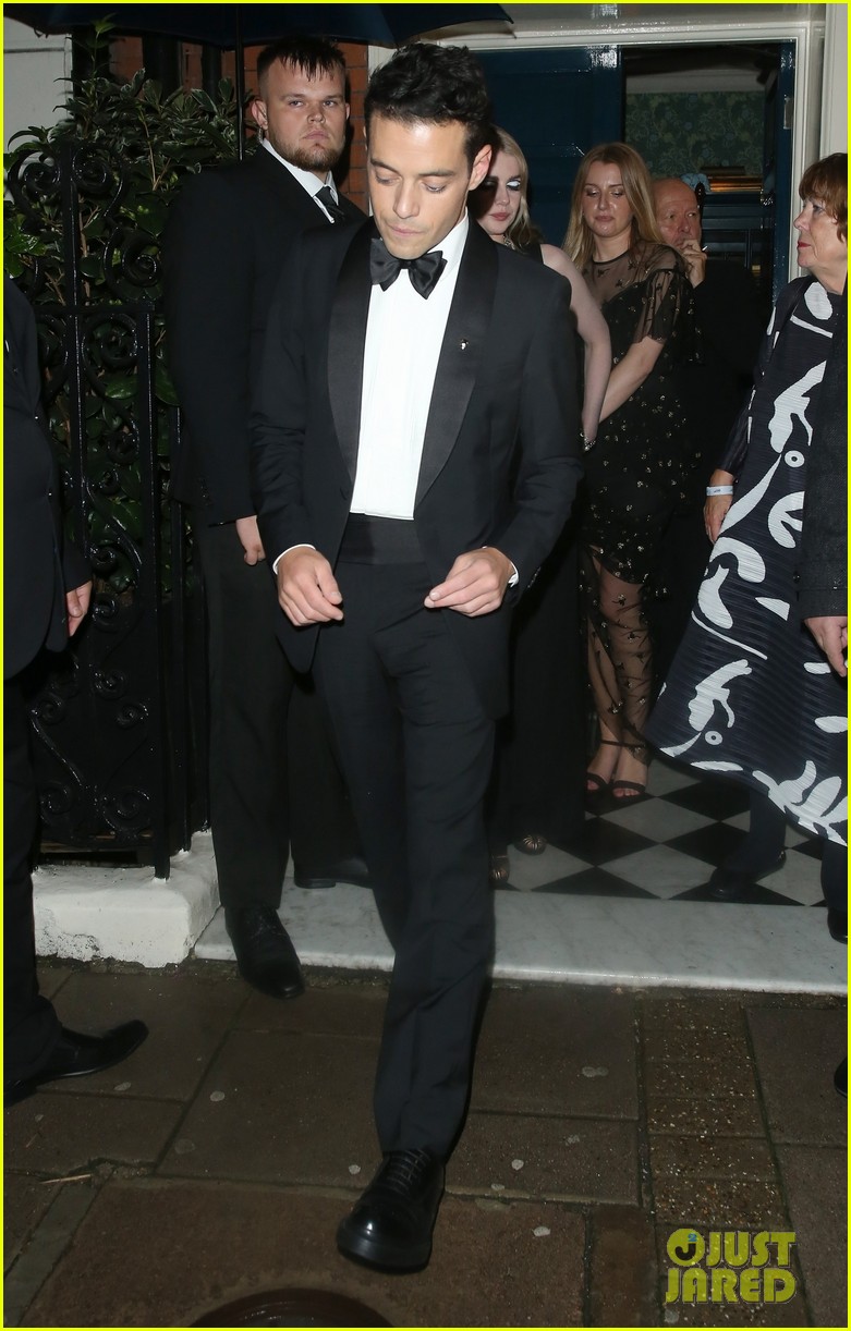 Rami Malek Brings Lucy Boynton to 'No Time to Die' After Party Photo