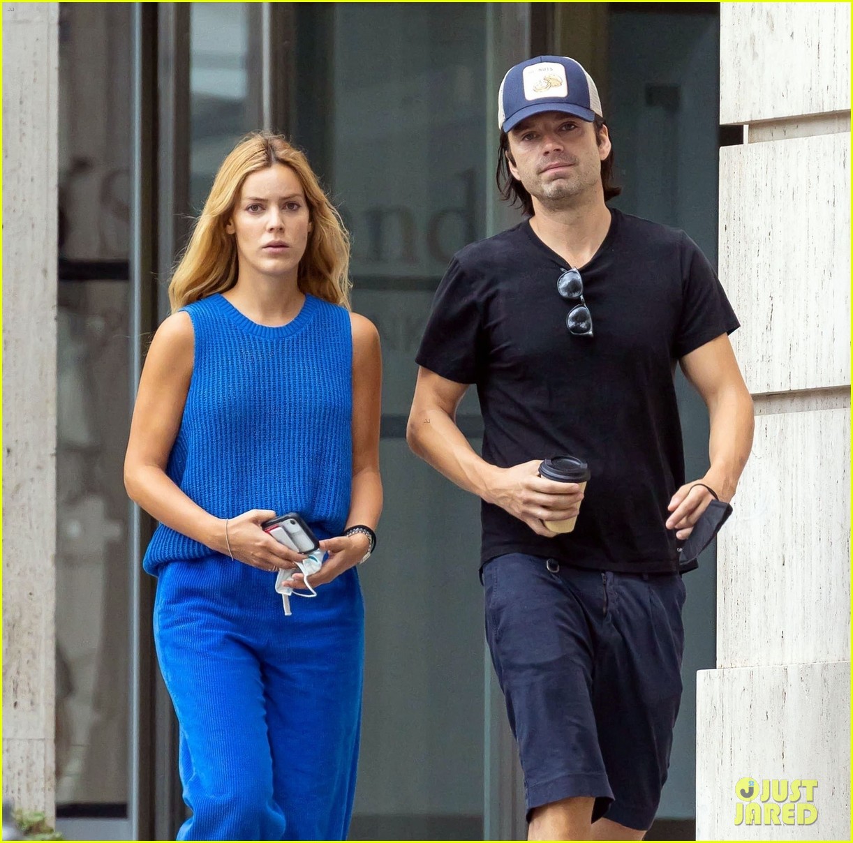 Sebastian Stan Packs on PDA with Girlfriend Alejandra Onieva During an Afternoon in the Park