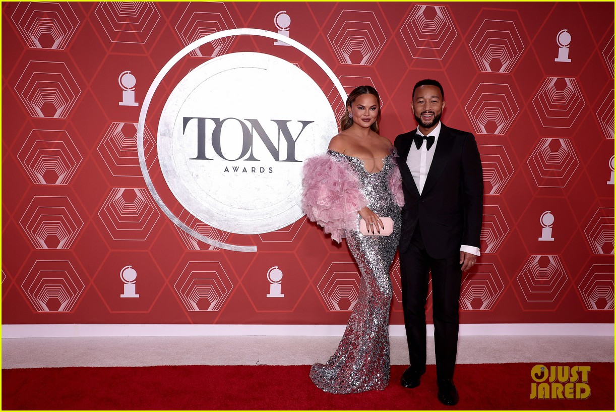 Chrissy Teigen Sparkles Next To John Legend at Tony Awards 2020 Photo