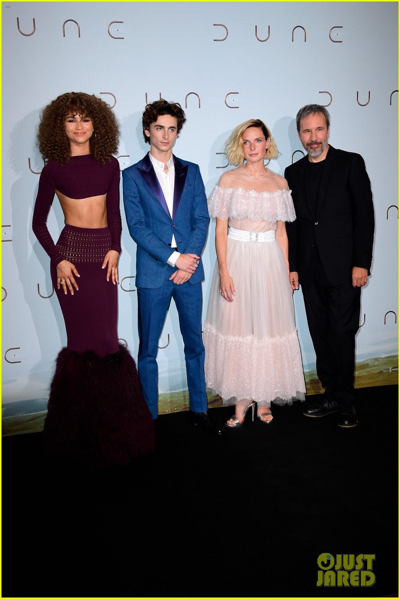 Zendaya Joins Timothee Chalamet & Rebecca Ferguson at 'Dune' Paris