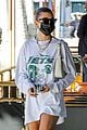 hailey bieber grabs lunch with justine skye beverly hills 02