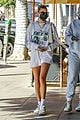hailey bieber grabs lunch with justine skye beverly hills 06