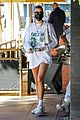 hailey bieber grabs lunch with justine skye beverly hills 08
