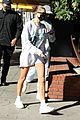 hailey bieber grabs lunch with justine skye beverly hills 10