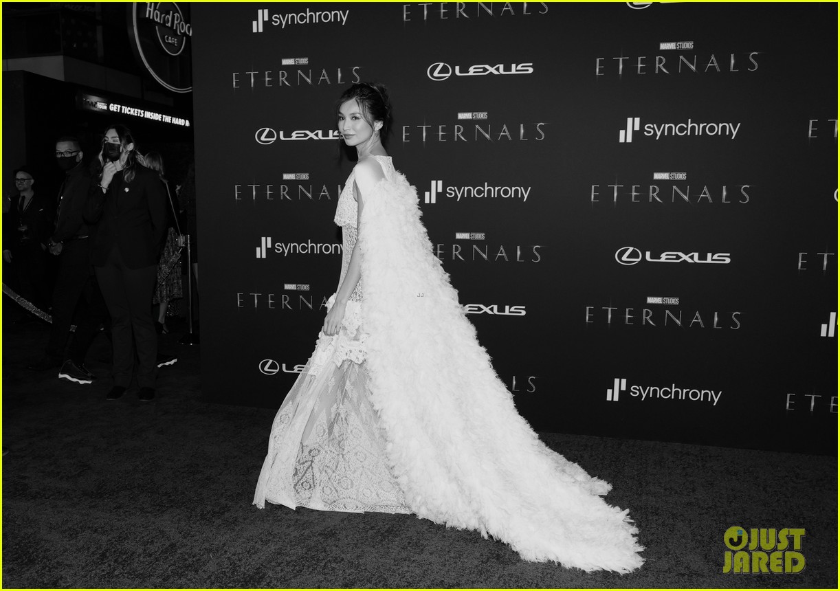 Gemma Chan Wows in Louis Vuitton at 'Eternals' L.A. Premiere: Photo