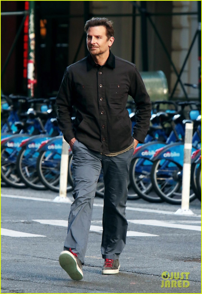 Bradley Cooper Kicks Off His Morning with Walk Around the Neighborhood