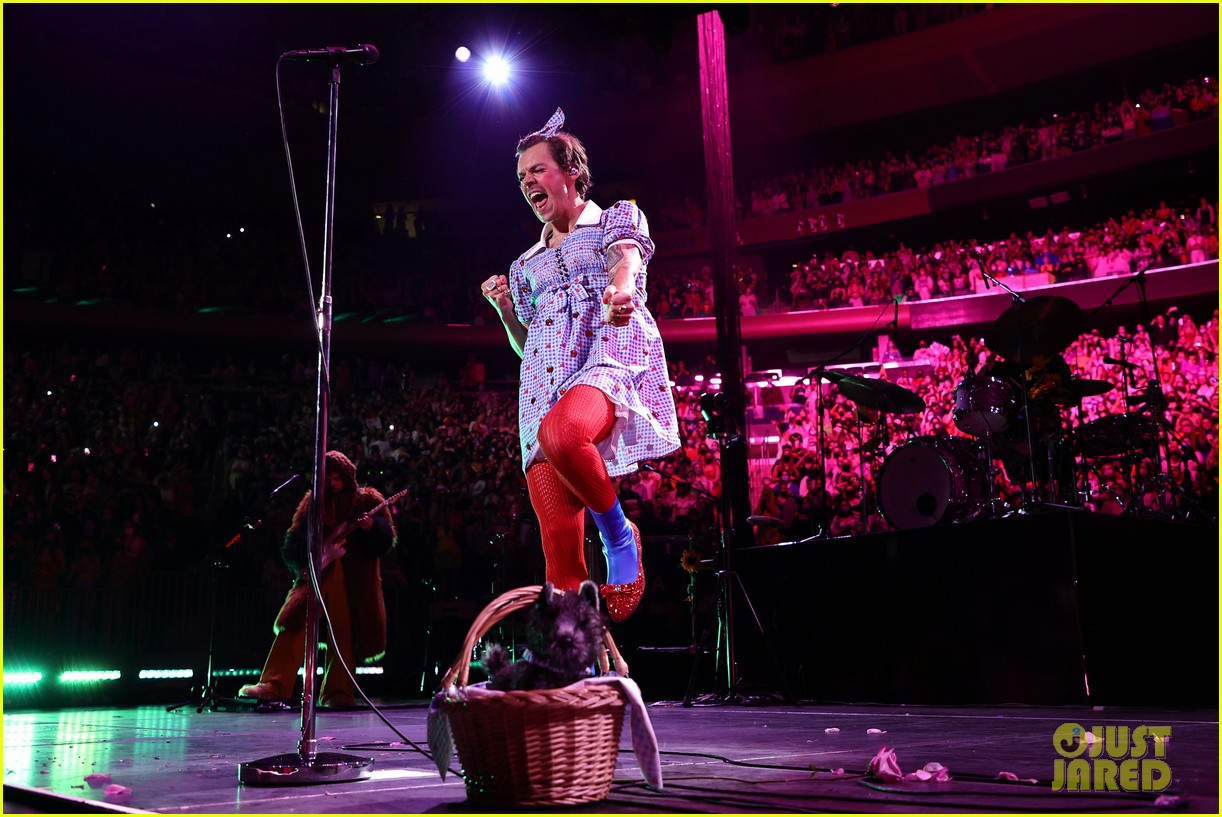 Harry Styles Dresses as Dorothy From 'The Wizard of Oz' at NYC Concert(01)