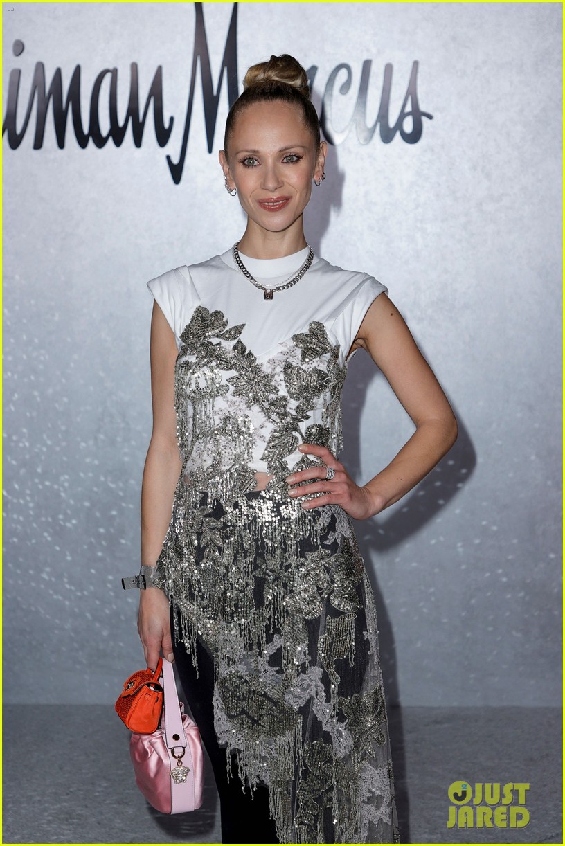 phil dunster juno temple neiman marcus holiday event 124651242