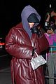 kim kardashian wraps up leather jacket snl rehearsals 01
