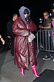 kim kardashian wraps up leather jacket snl rehearsals 05