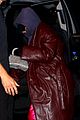 kim kardashian wraps up leather jacket snl rehearsals 07