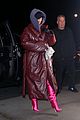 kim kardashian wraps up leather jacket snl rehearsals 11