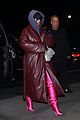 kim kardashian wraps up leather jacket snl rehearsals 12