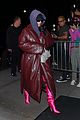 kim kardashian wraps up leather jacket snl rehearsals 16