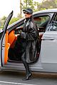 kim kardashian wears leather latex outfit out in la 01