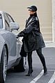 kim kardashian wears leather latex outfit out in la 07
