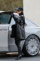 kim kardashian wears leather latex outfit out in la 11