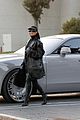 kim kardashian wears leather latex outfit out in la 15