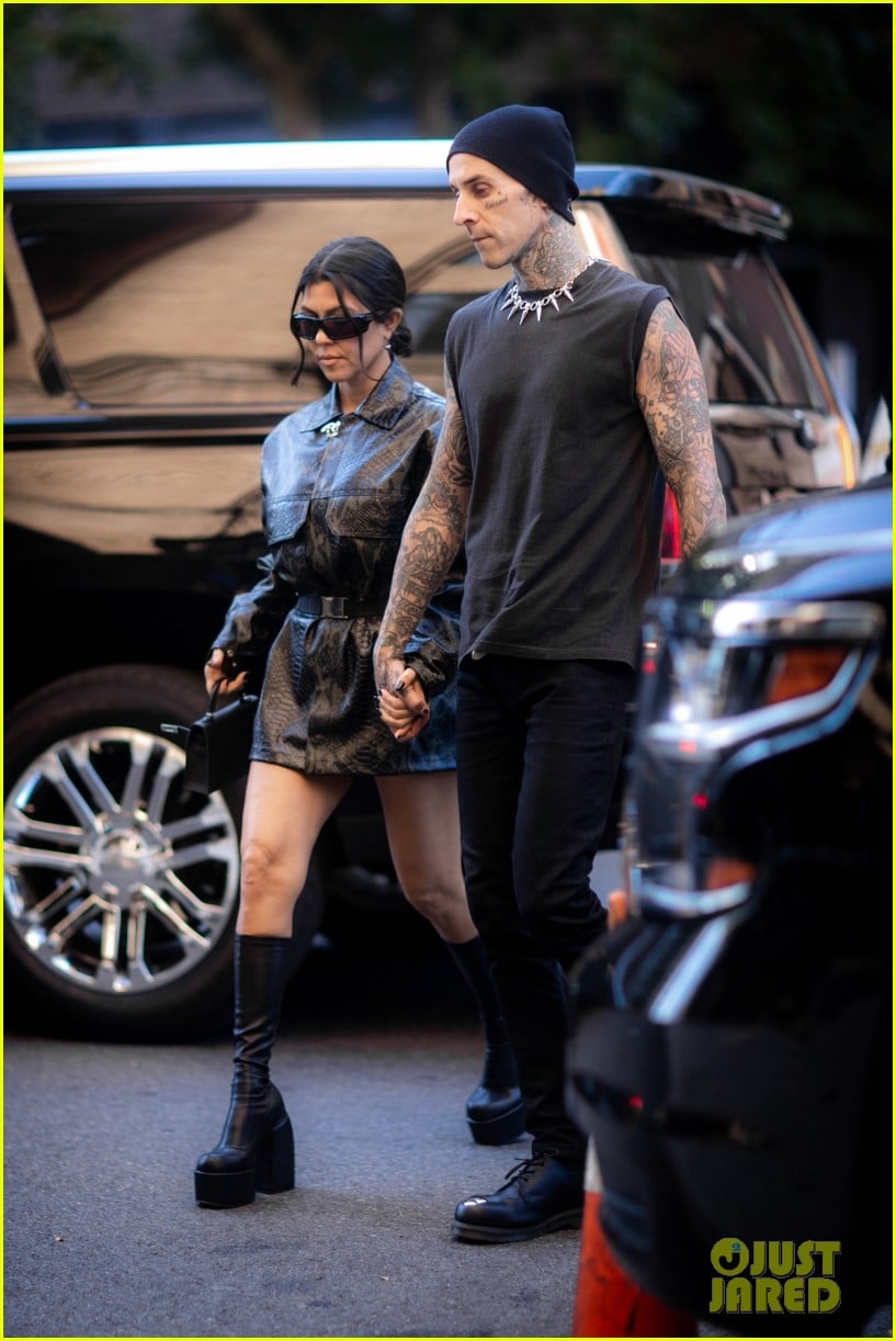 Kourtney Kardashian Looks So Fierce with Boyfriend Travis Barker While