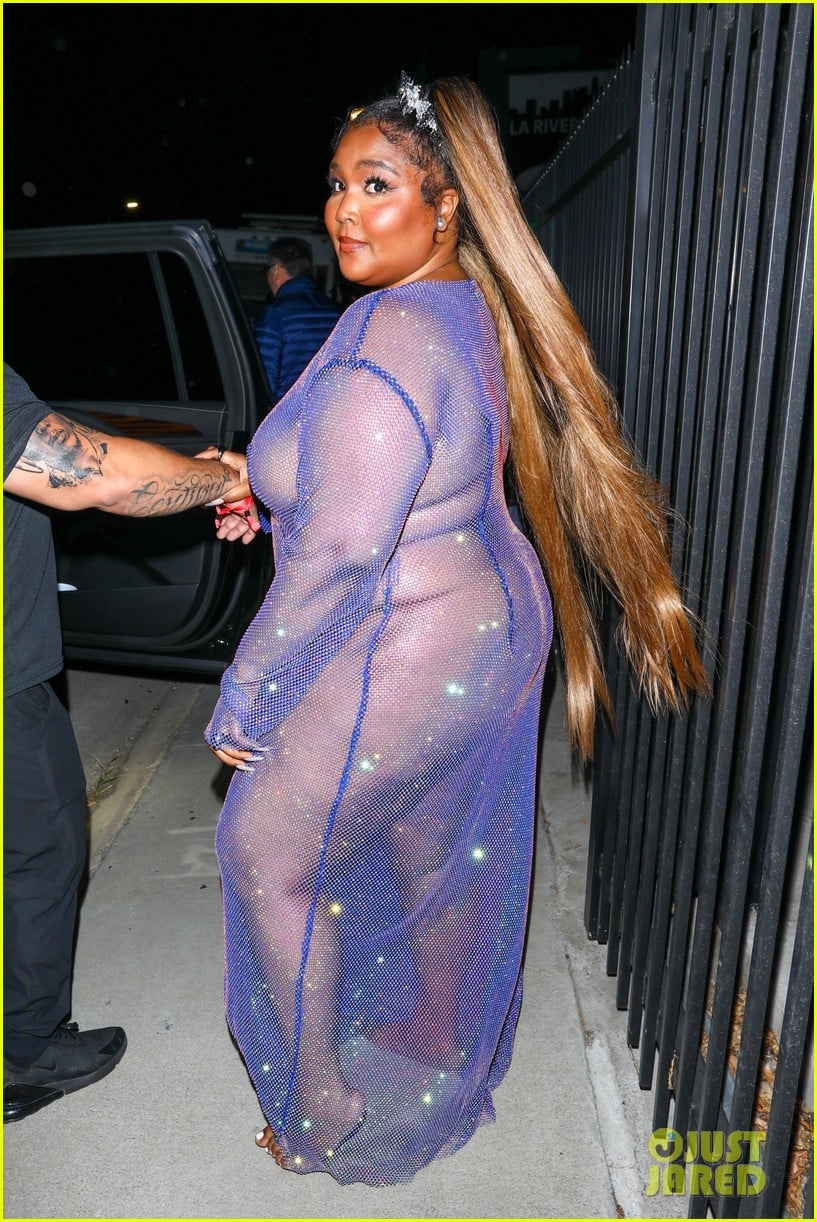 lizzo stuns in sheer dress at cardi b birthday party 044642545