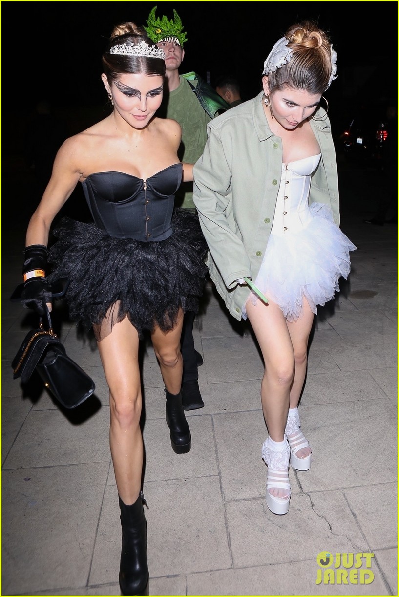 Olivia Jade & Sister Isabella Rose Channel 'Black Swan' for Halloween