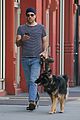 zachary quinto goes for a walk with his dogs nyc 01