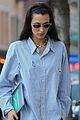 bella hadid oversized button down hotel nyc 04