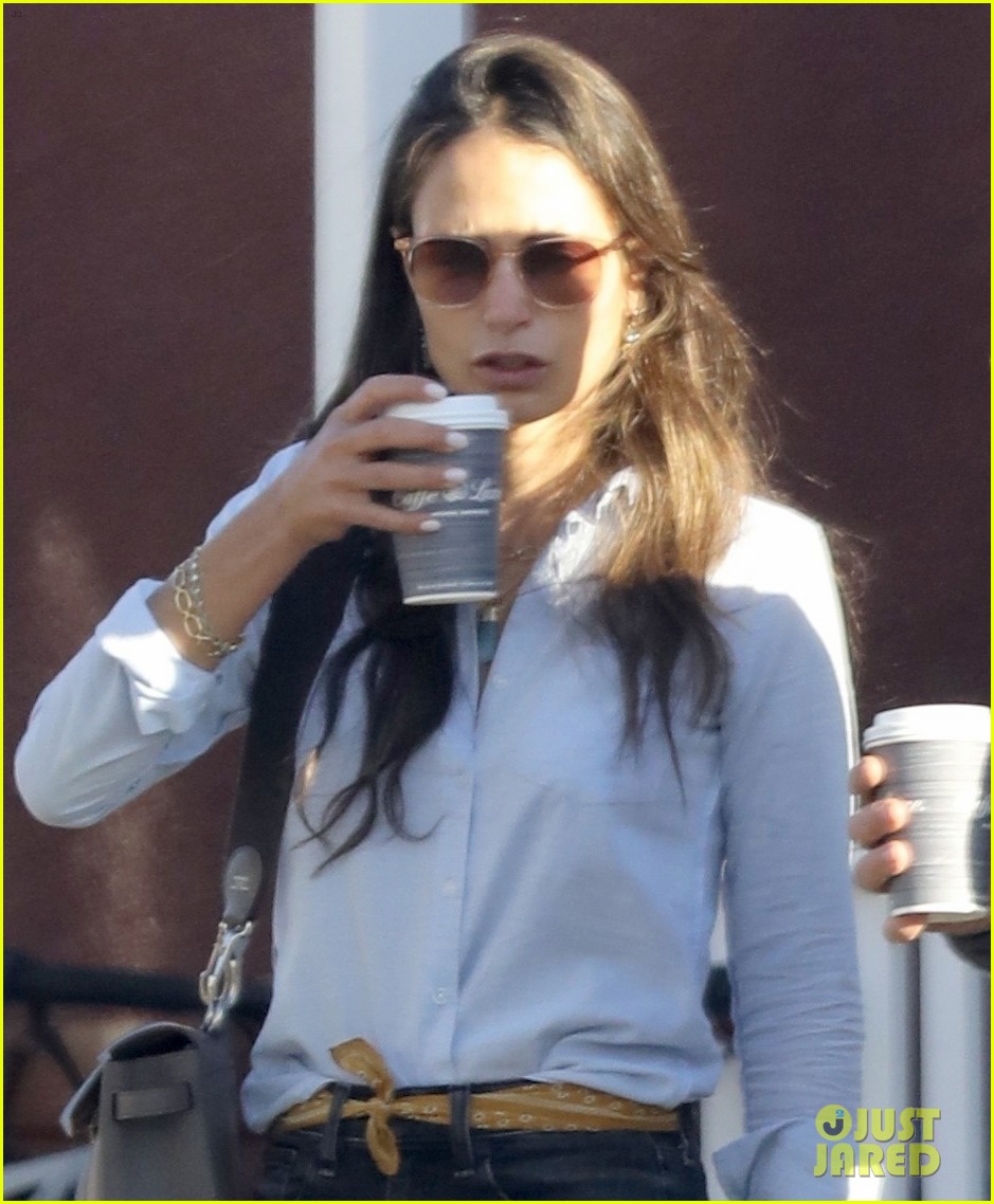 Jordana Brewster & Fiance Mason Morfit Kick Off Their Morning with
