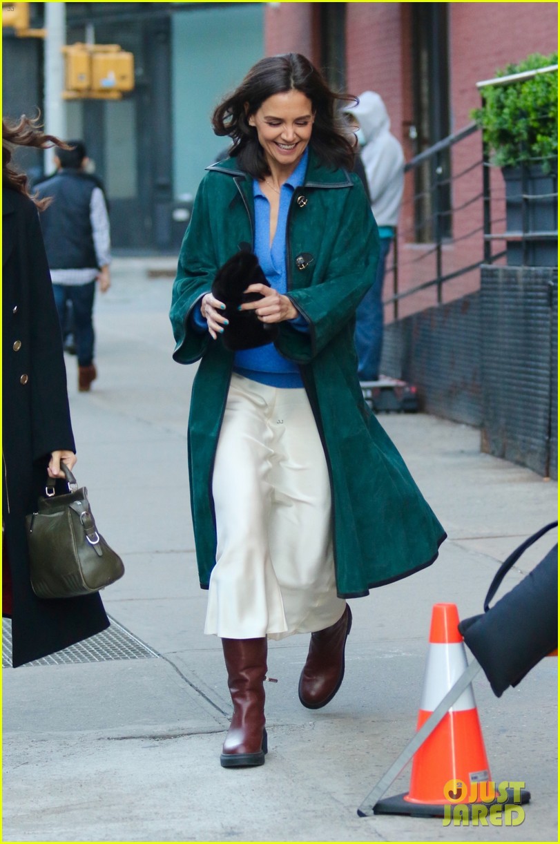 Katie Holmes & Co-Star Julia Mayorga Hold Hands While Filming Upcoming