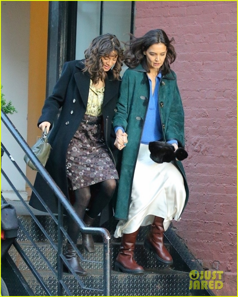 Katie Holmes & Co-Star Julia Mayorga Hold Hands While Filming Upcoming